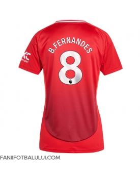 Manchester United Bruno Fernandes #8 Tricou Fotbal Replică 2024-25 Femei Acasa